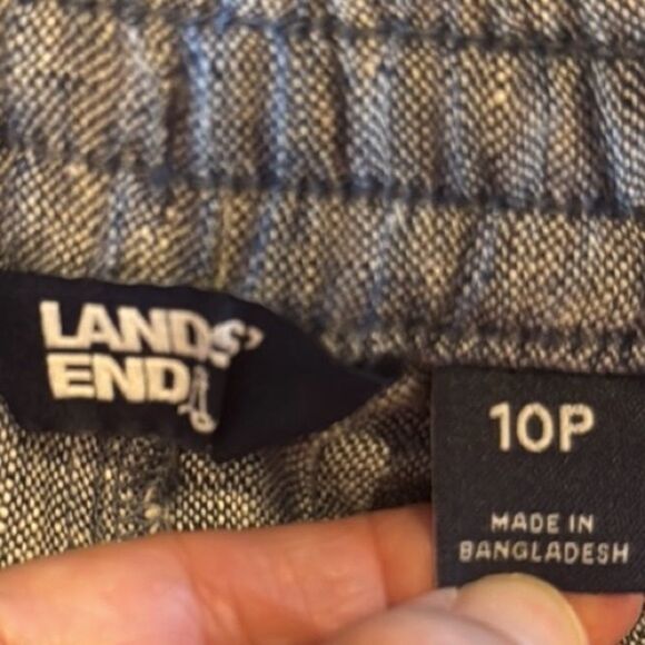 Land’s End Women’s Linen Cropped Pants  Size 10P - Picture 7 of 8